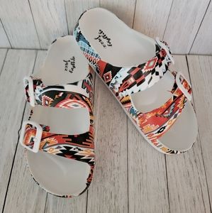 SALE!! GYPSY JAZZ- MAMA MIA AZTEC SANDALS